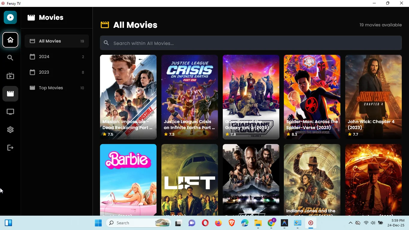 FenzyTV Content Library